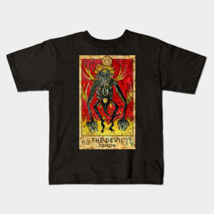 The Devil. Major Arcana Tarot Card. Kids T-Shirt